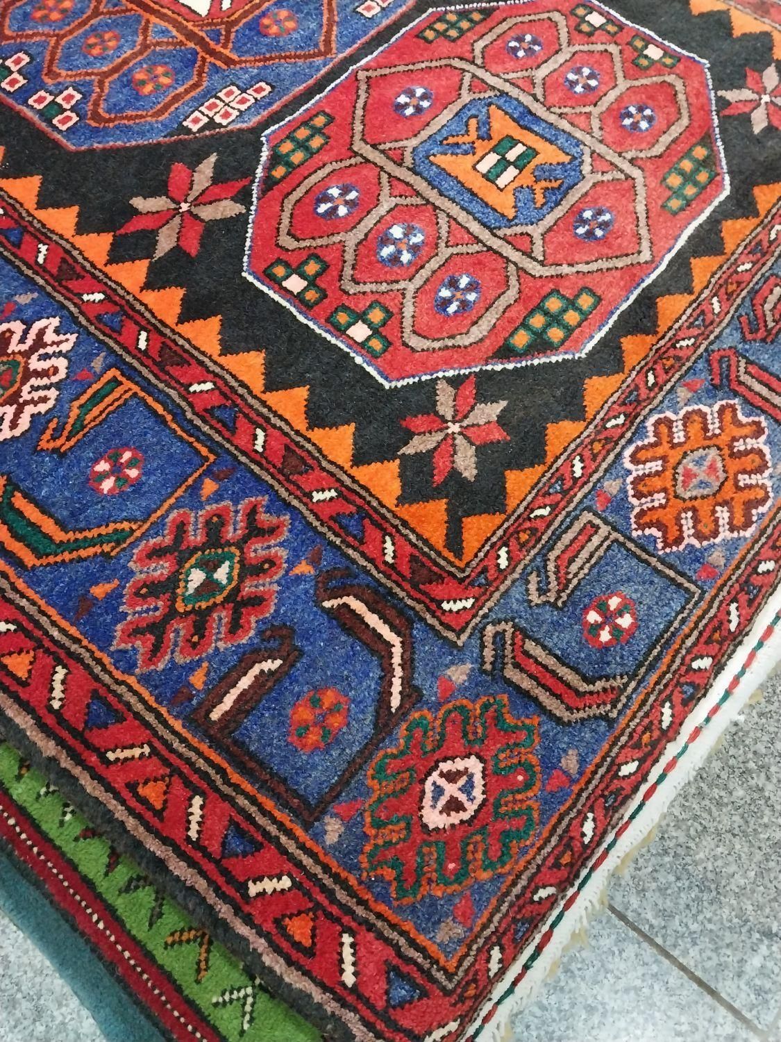 دوجفت ۳متری دستبافت زنجان رنگ گیاهی|فرش|دورود, |دیوار