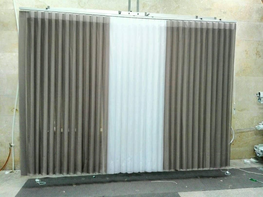 فروش پرده حریر و مخمل (ورتیلان) فقط با چک|پرده، رانر، رومیزی|قم, زاویه|دیوار