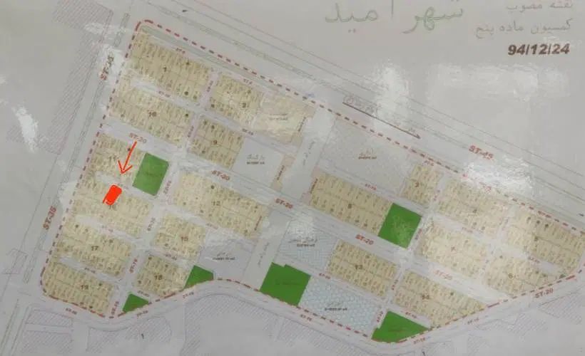 سه دانگ زمین معادل 100 متر بلوار پرستار شهرک امید|فروش زمین و ملک کلنگی|کرمانشاه, |دیوار