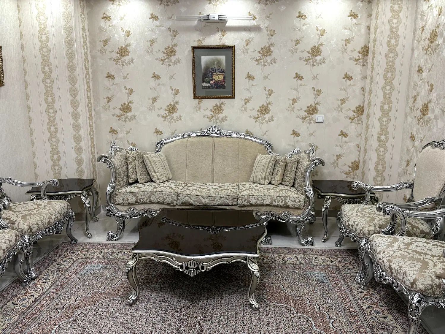 مبلمان استیل ۷ نفره همراه غذاخوری ۶ نفره|مبلمان خانگی و میز عسلی|تهران, آرژانتین|دیوار