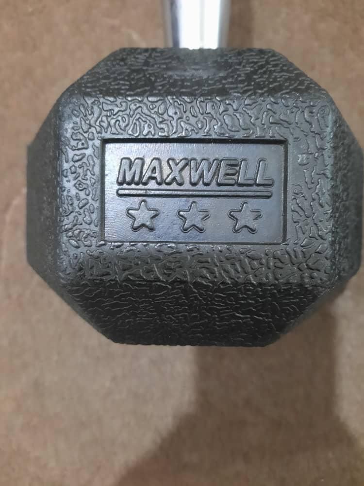 دمبل مکسول Maxwell روکش چرم اصل|تجهیزات ورزشی|شیراز, کوشک میدان|دیوار
