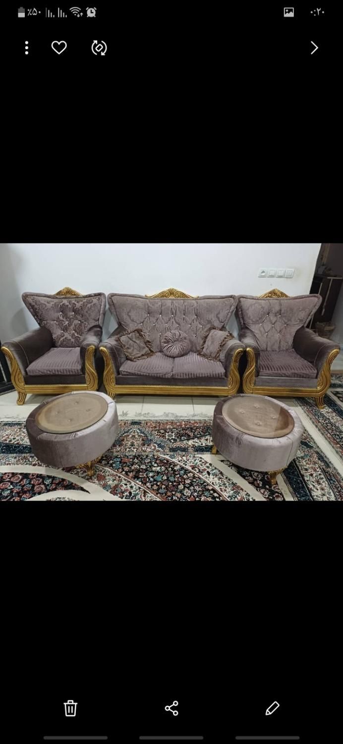 مبل سالم و تمیز بعلت مهاجرت فروخته میشود.|مبلمان خانگی و میز عسلی|بهبهان, |دیوار
