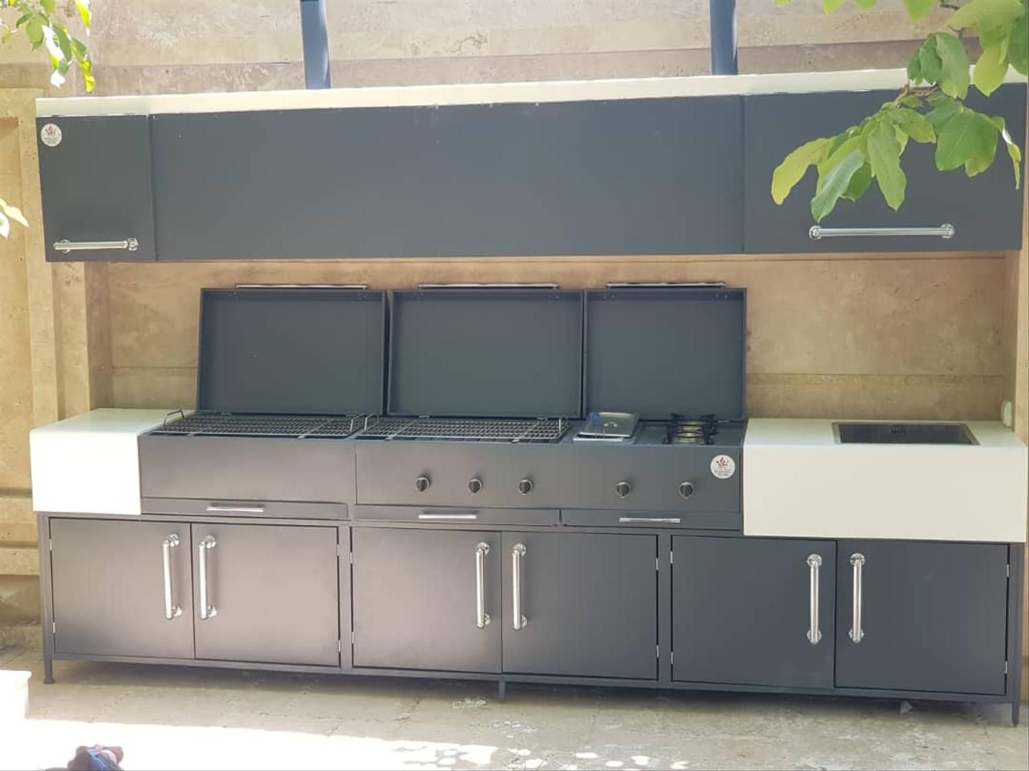 باربیکیو سفارشی گازی و ذغالی|اجاق گاز و لوازم برقی پخت‌وپز|شیراز, گویم|دیوار