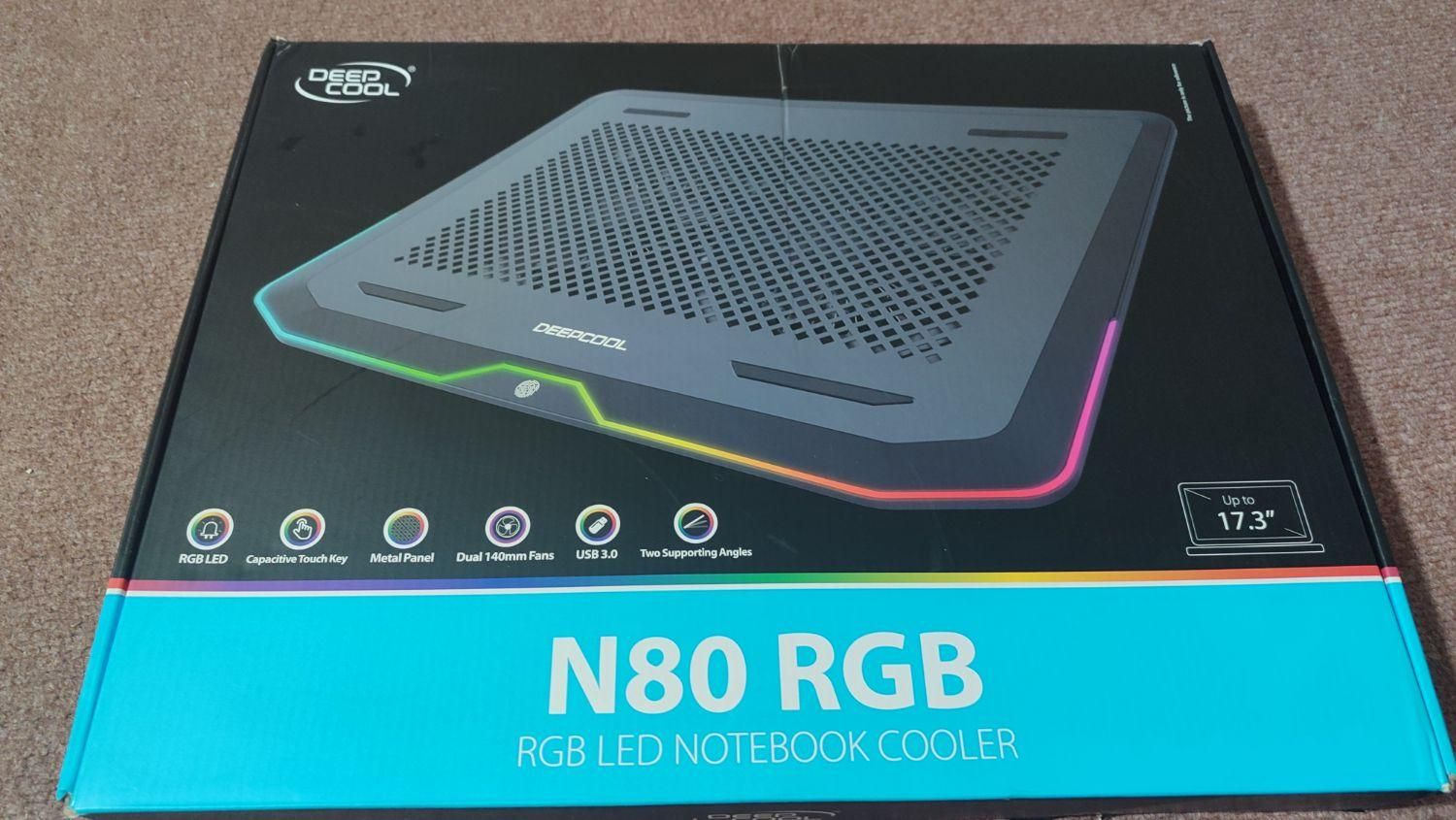 کول پد دیپ کول N80 RGB|قطعات و لوازم جانبی رایانه|دوگنبدان, |دیوار