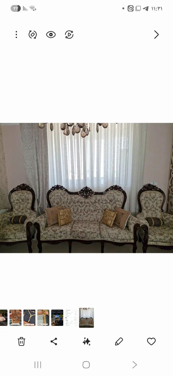 مبلمان ۹ نفره استیل خیلی شیک با فوم. سرد درجه یک|مبلمان خانگی و میز عسلی|سمنان, |دیوار