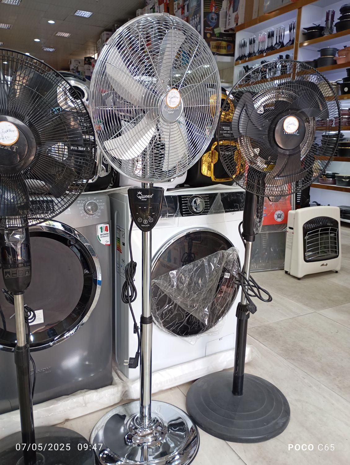 پنکه کوئین استیل5پره استیل کنترل دارگارانتی ارسال|پنکه و تصفیهکنندهٔ هوا|مشهد, شهید آوینی|دیوار