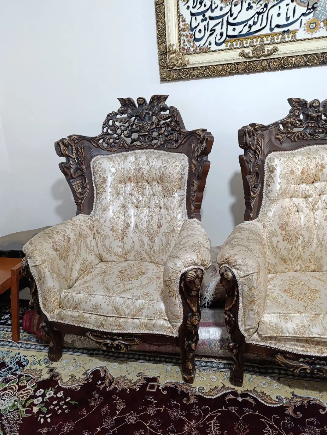 مبل ۹ نفره سلطنتی|مبلمان خانگی و میز عسلی|تهران, جوانمردان (اندیشه)|دیوار