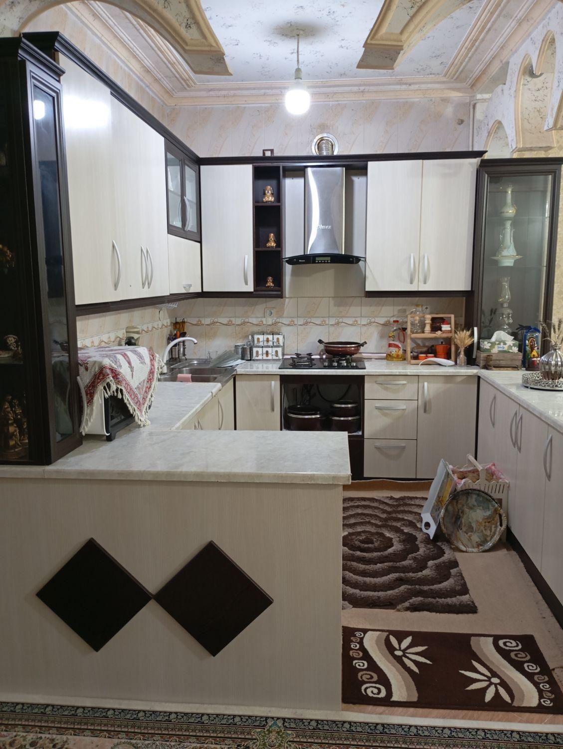 کابینت کامل آشپزخانه باهود، گازوسینک کاملاسالم|جاکفشی، کمد، دراور|امیدیه, |دیوار