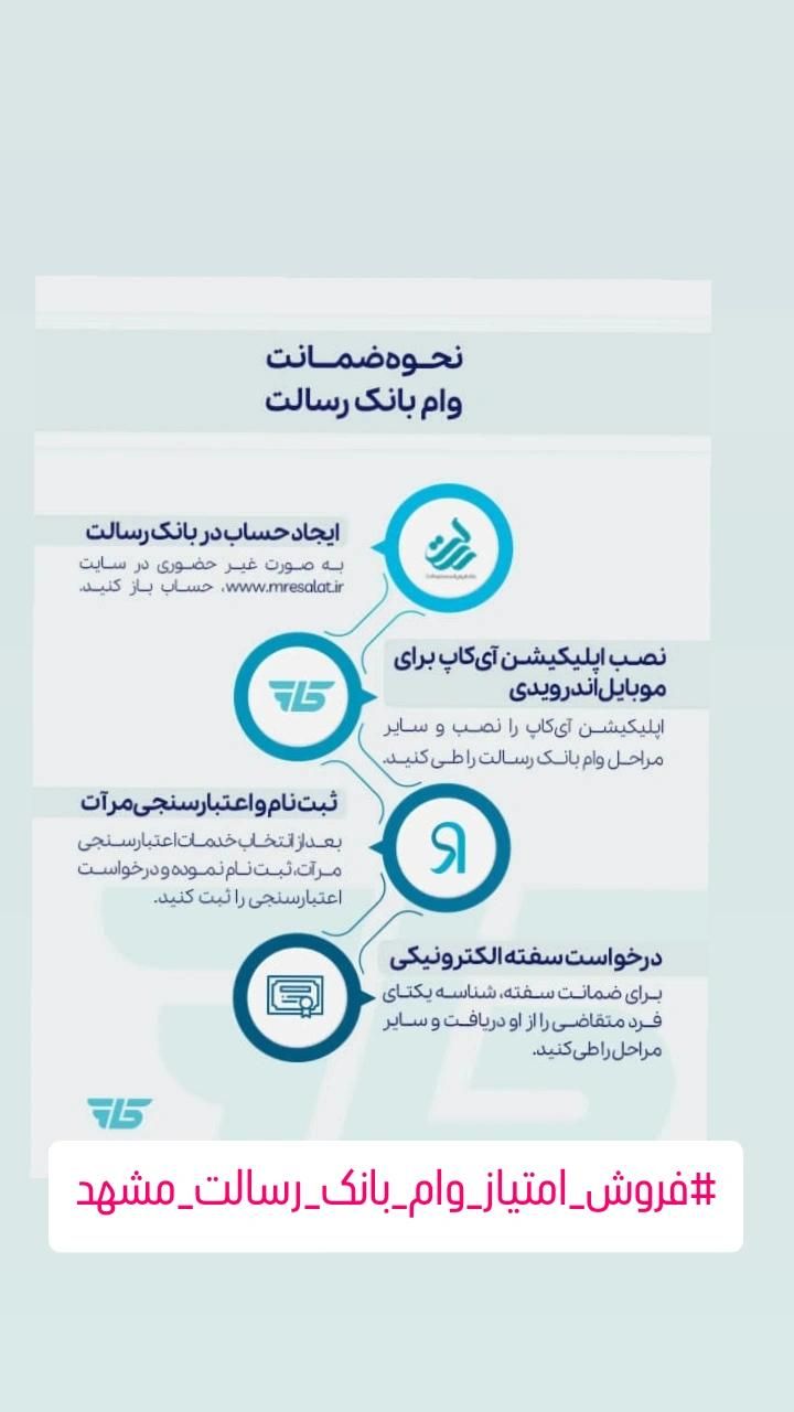 فروش امتیاز وام بانک رسالت|خدمات مالی، حسابداری، بیمه|مشهد, جاهد شهر|دیوار