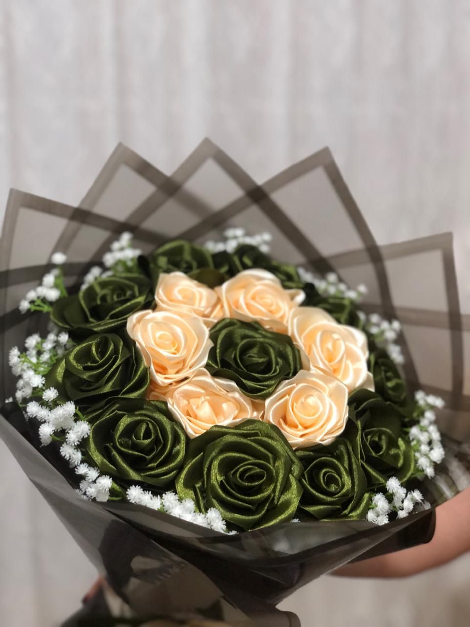 دسته گل ربانی ترکیبی|گل مصنوعی|ارومیه, |دیوار