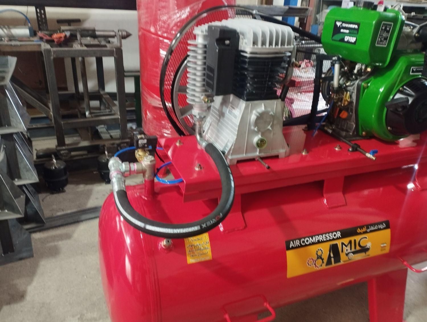 کمپرسور 500لیتری دیزل ابک ایتالیایی|ماشینآلات صنعتی|اصفهان, لاله|دیوار