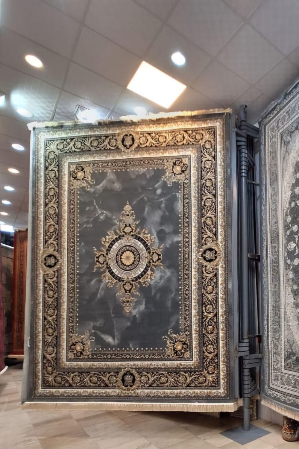 فرش ژیوا نخ اکرولیک ۱۲۰۰ شانه نگارین اقساط وتعویض|فرش|مشهد, امیر المومنین|دیوار