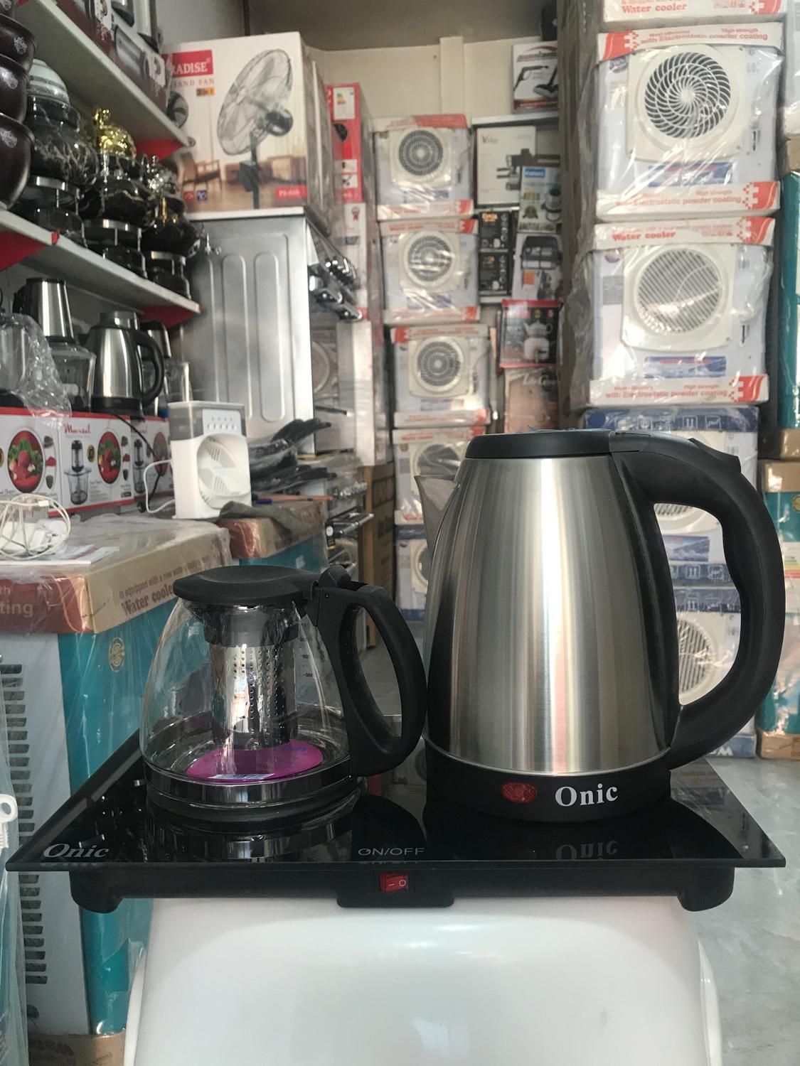 چای سازکنارهمی اونیک چایساز باگارانتی‌‌ارسال گرمکن|سماور، چای‌ساز، قهوه‌ساز|مشهد, طبرسی شمالی|دیوار