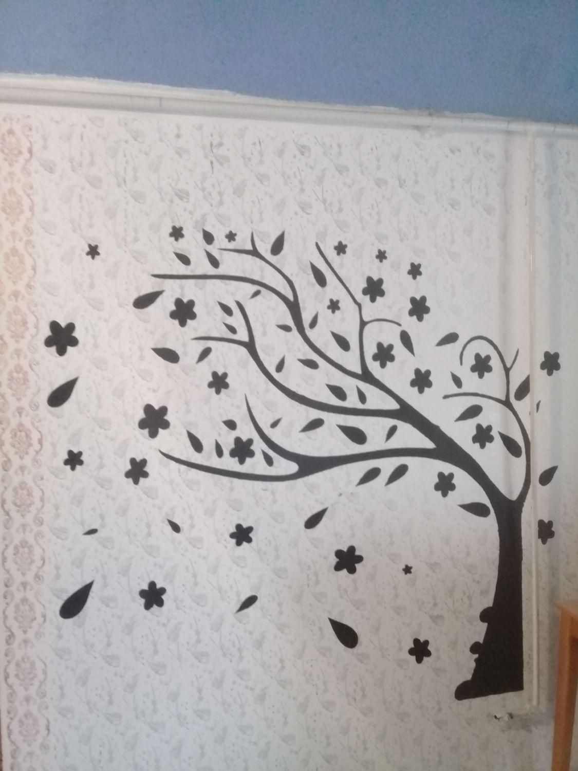 رنگ آمیزی ونقاشی طرح کاغذ دیواری|خدمات پیشه و مهارت|رفسنجان, |دیوار