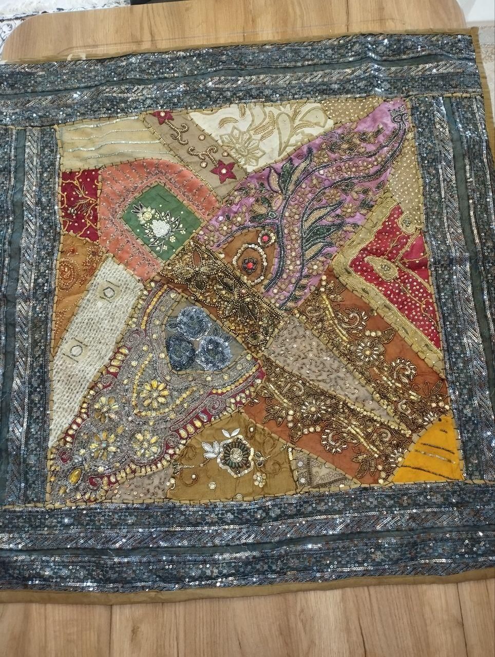 رومیزی سوزندوزی هندی شیک ،کارِ دست|پرده، رانر، رومیزی|گنبد کاووس, |دیوار