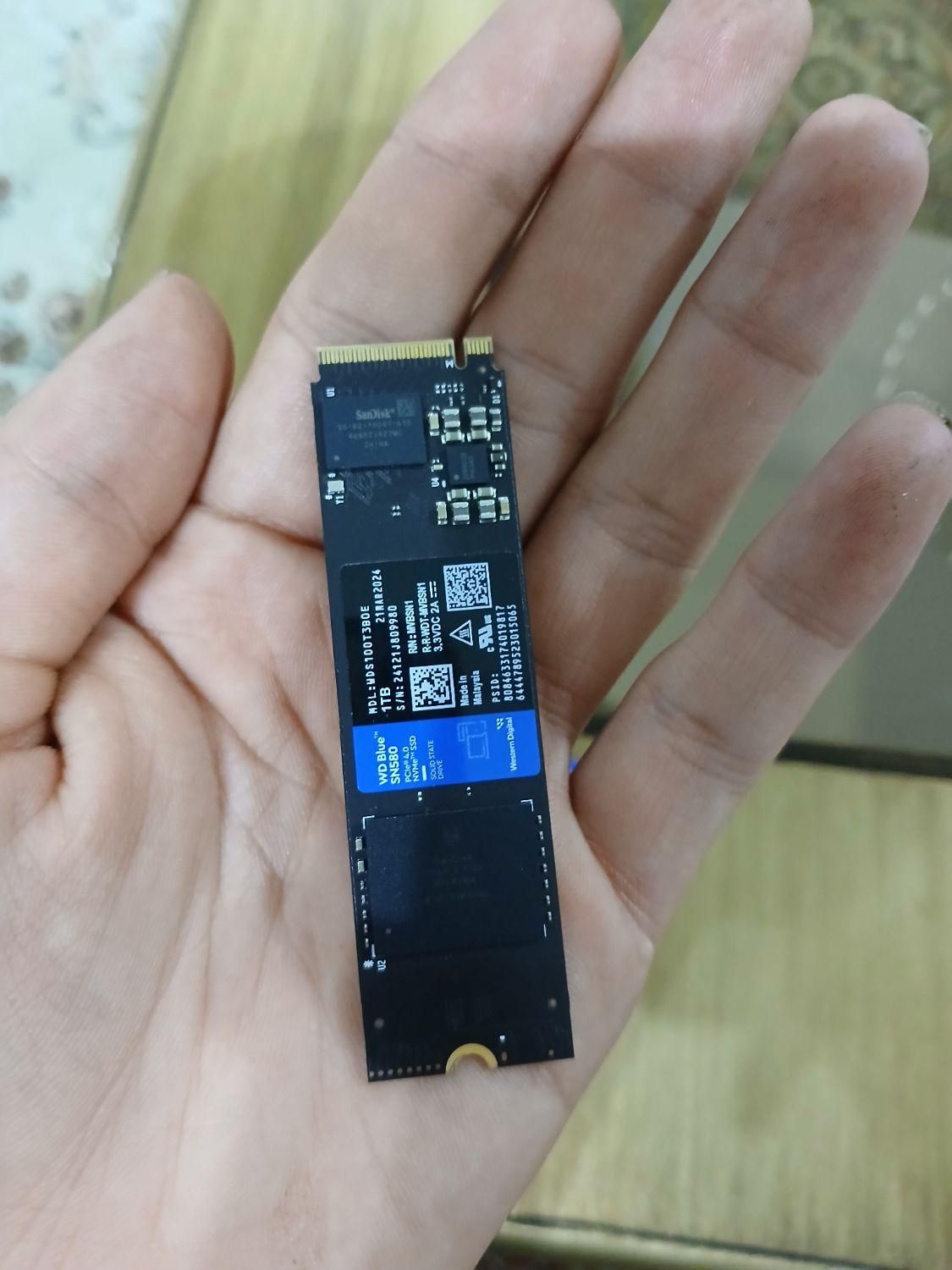 ssd m2 wstern digital 1 tb|قطعات و لوازم جانبی رایانه|مشهد, رضاشهر|دیوار