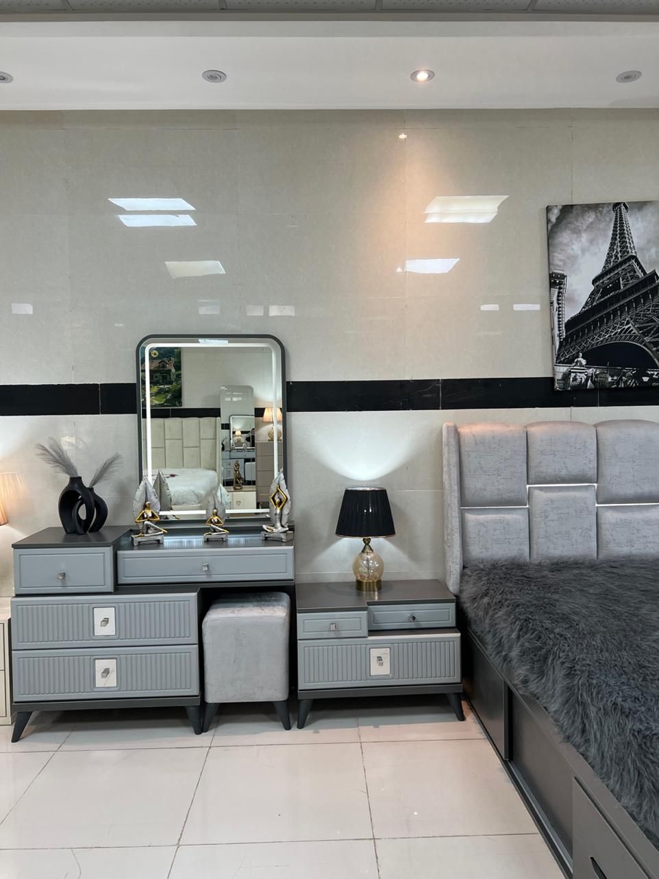 سرویس خواب نورا با کشو وباکس دوطرفه-سرای آرا|تخت و سرویس خواب|یزد, |دیوار