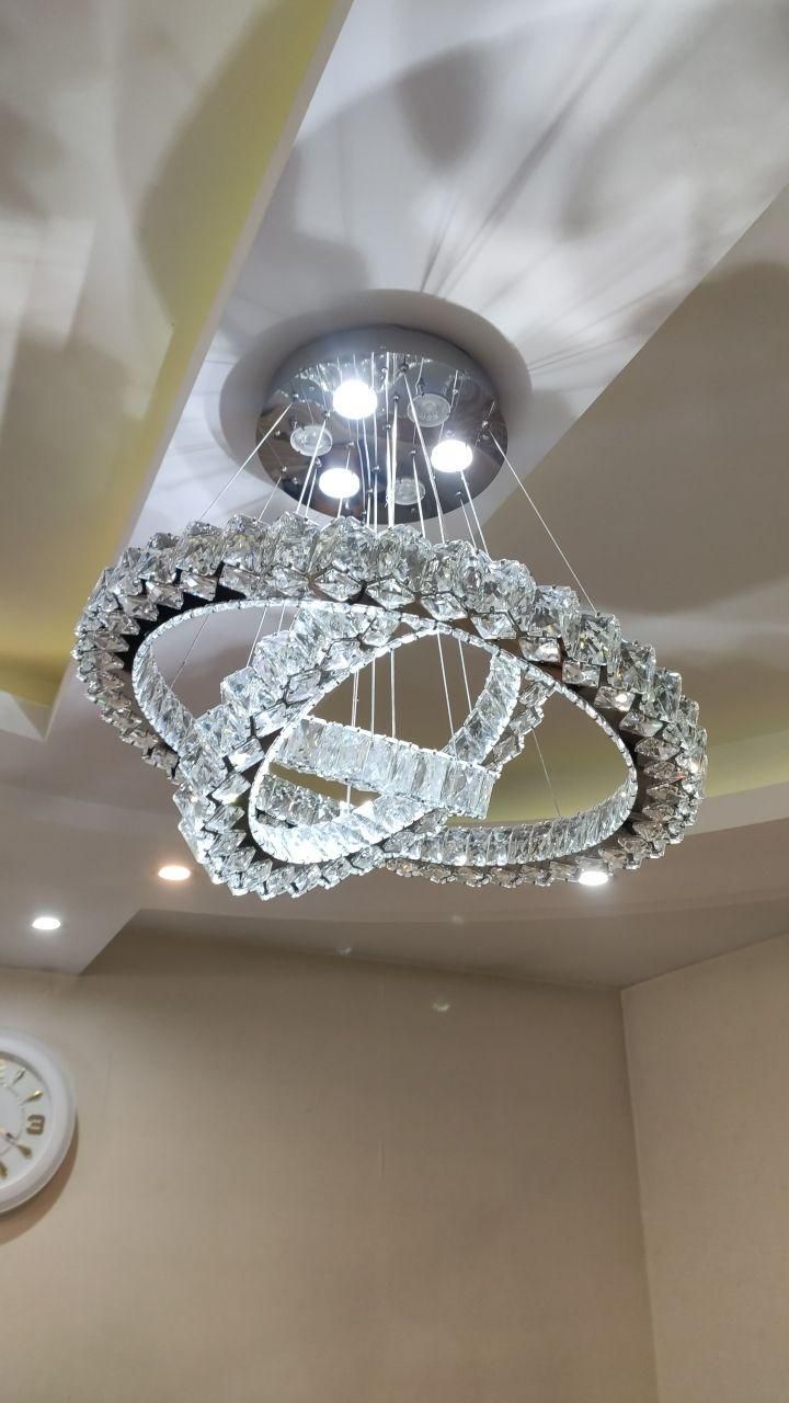 لوستر الماس.کهکشانی ۳طرف کریستال صدف۳۶۴۲.AC light|لوستر و چراغ آویز|تهران, سنگلج (شاپور)|دیوار