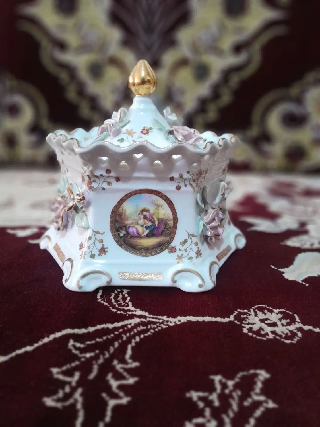 میوه خوری ، آجیل خوری ، شکلات خوری گل برجسته|ظروف سرو و پذیرایی|اردبیل, |دیوار