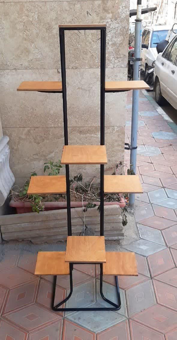 پایه گلدان استند گل مدل صیوان ۹ طبقه چوب و فلز|گل و گیاه طبیعی|تهران, شهرک رضویه|دیوار