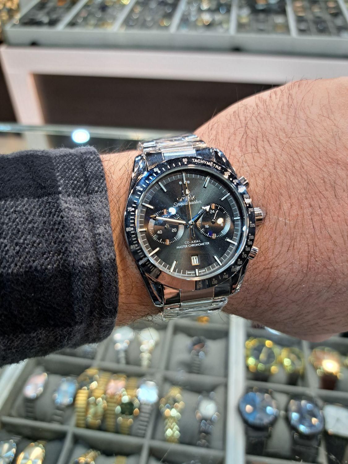 ساعت مچی امگا مستر A+سه موتورکورنوگراف استیل شرکتی|ساعت|مشهد, راهنمایی|دیوار