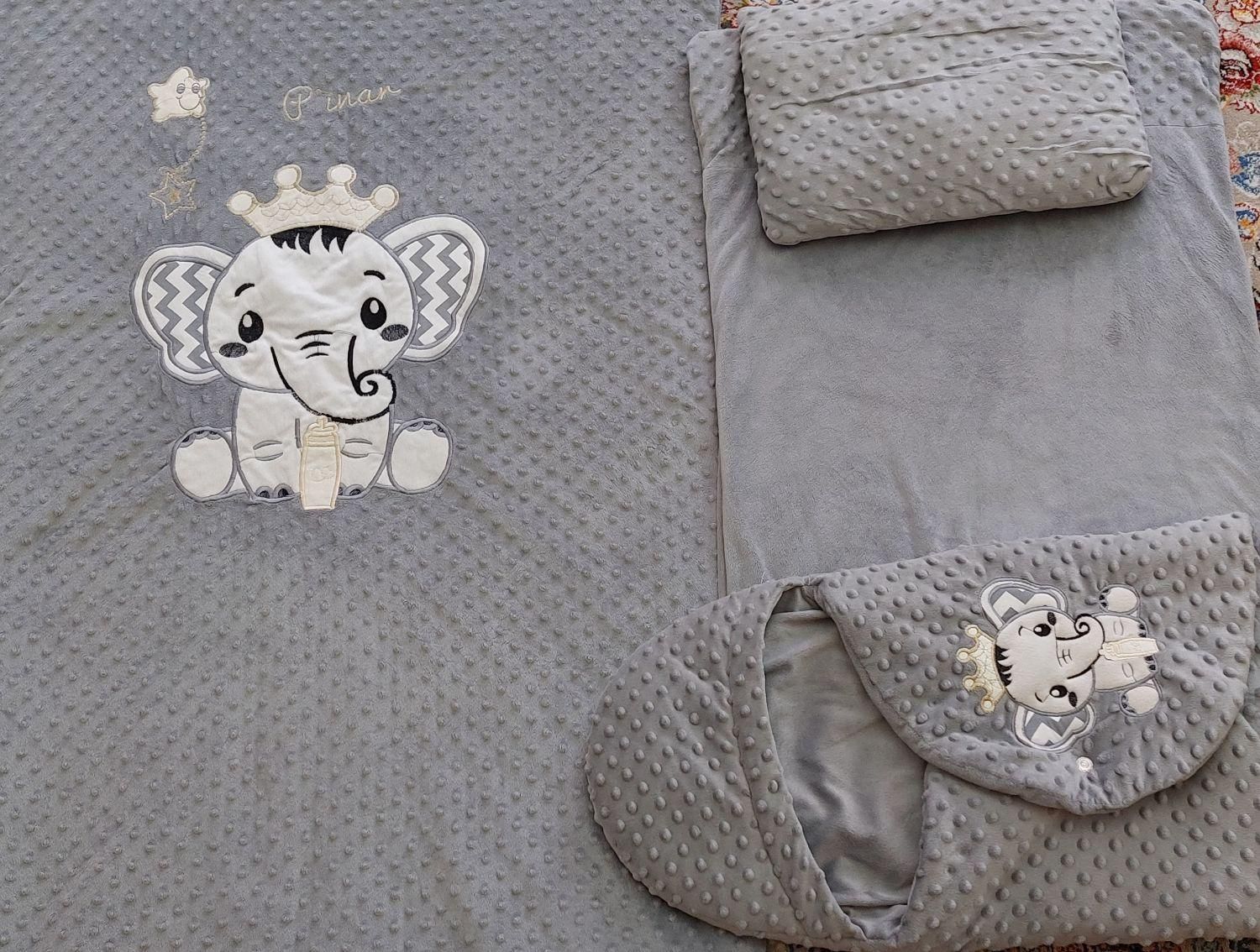 سرویس خواب مخمل کودک ۴تکه|تخت و صندلی بچه|اصفهان, عسگریه|دیوار