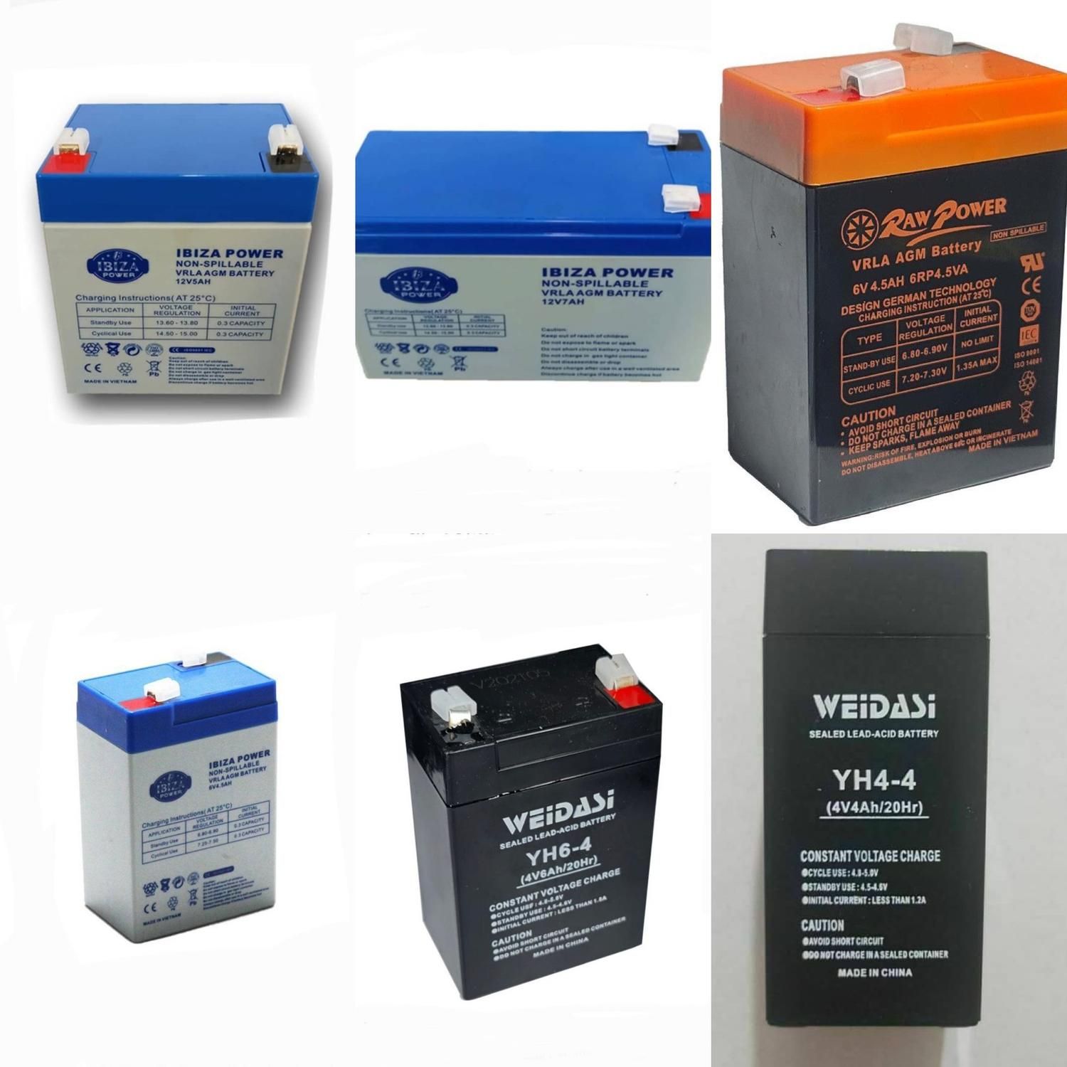 باطری ۴ ولت خشک ، ۶ ولت ، ۱۲ ولت تاریخ جدید|اسباببازی بچه|همدان, |دیوار