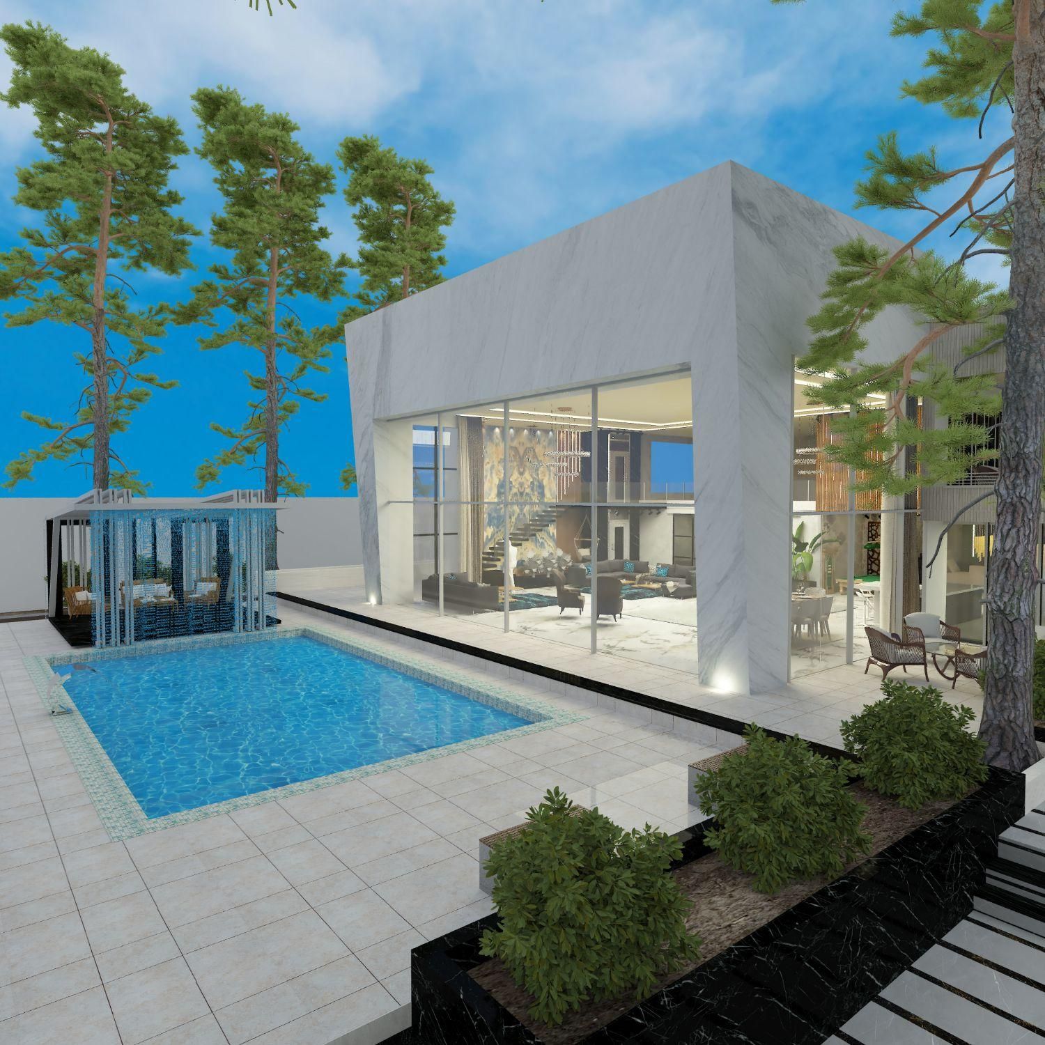 طراحی باغ ویلا و نما|خدمات پیشه و مهارت|اصفهان, خواجو|دیوار