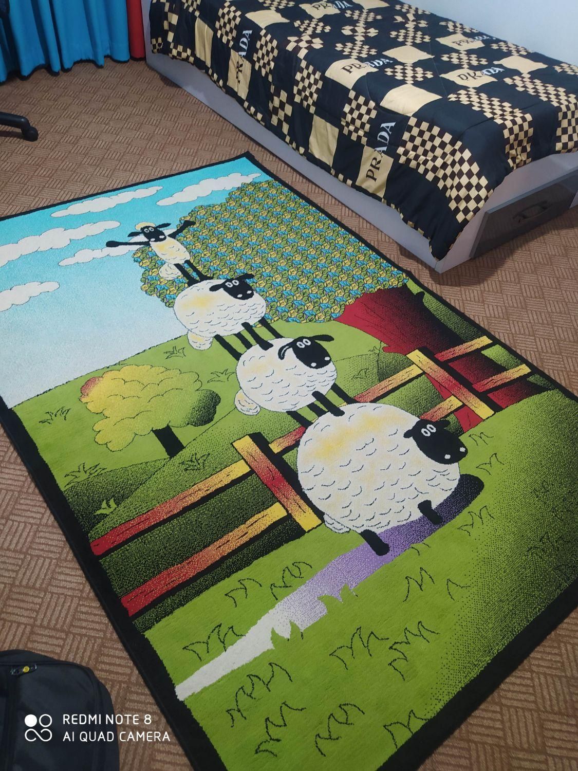 گلیم فرش بره ناقلا|گلیم، جاجیم، گبه|شاهرود, |دیوار