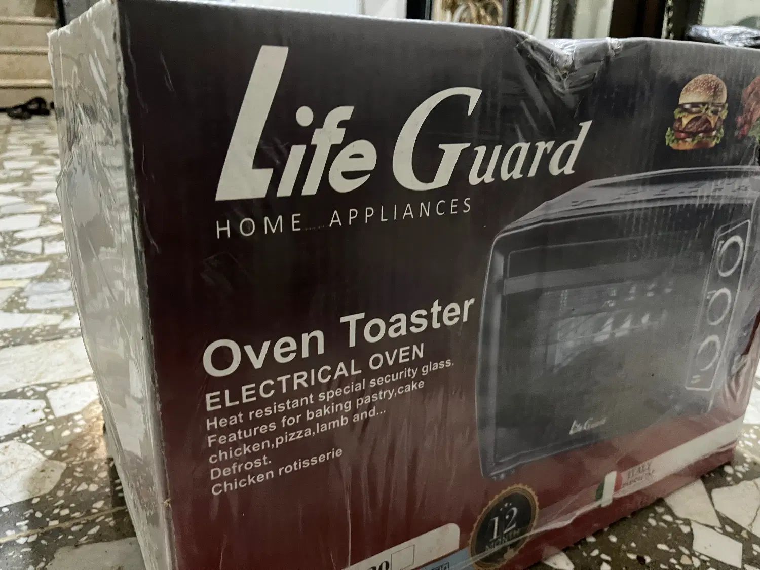 اوون توستر برقی نو و آکبند و پلمپ life guard|اجاق گاز و لوازم برقی پخت‌وپز|کرج, جهان‌شهر|دیوار