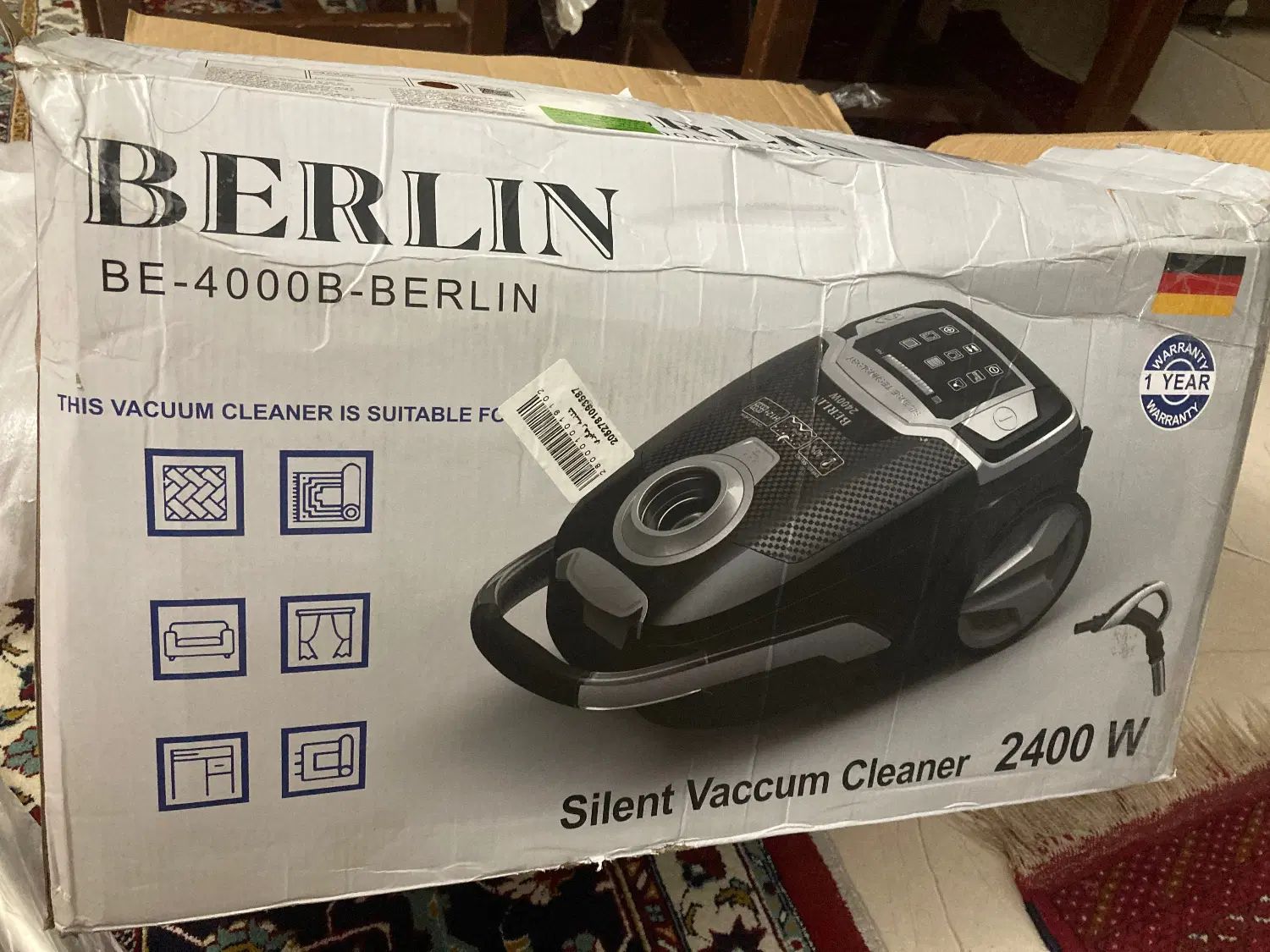 جاروبرقی برلین BE-4000b|جاروبرقی، جارو شارژی، بخارشو|مشهد, ارشاد|دیوار