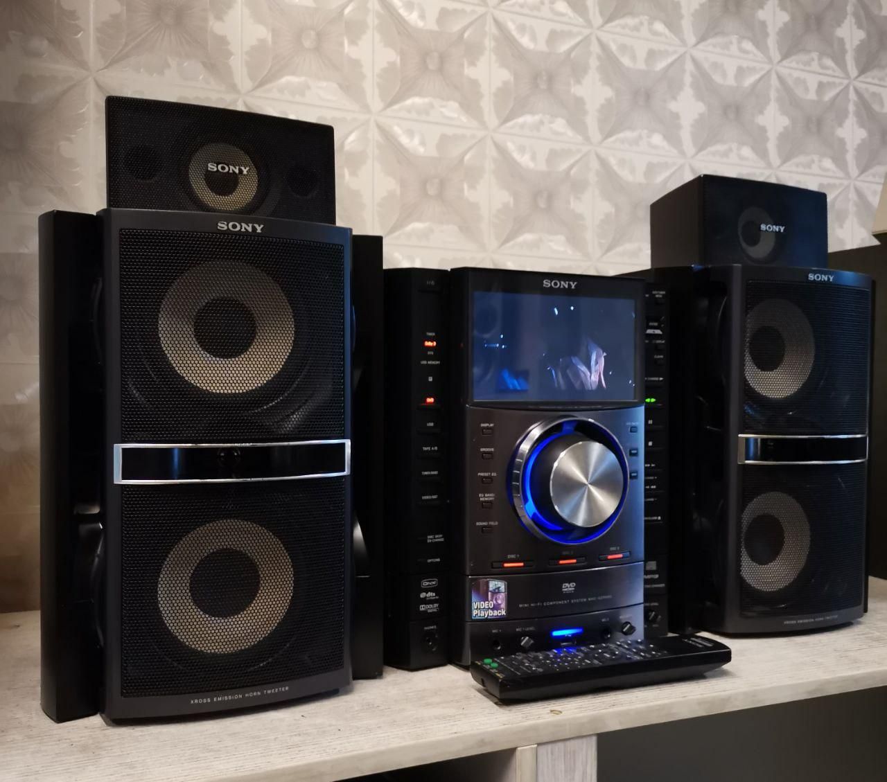 ضبط سونی مانیتوردار تصویری فلش فابریک بلوتوث 5500w|سیستم صوتی خانگی|گرگان, |دیوار