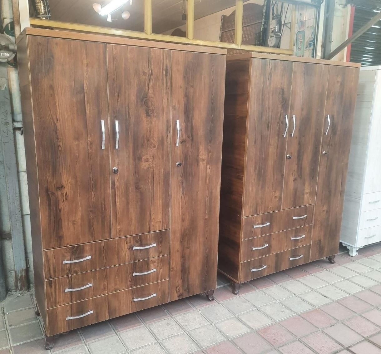 کمد لباس ۳درب۳کشو ساده (تولیدی)|جاکفشی، کمد، دراور|تبریز, |دیوار