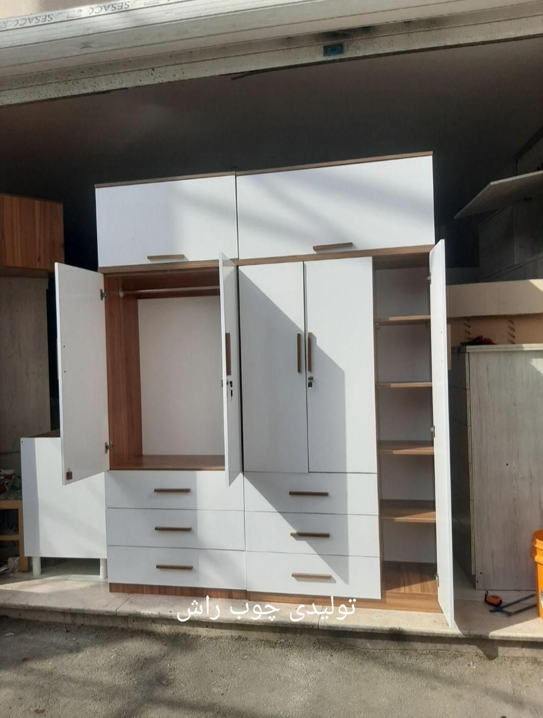 کمد چهارتیکه شش کشو۱۸۰ در ۲۳۰ کد 66|جاکفشی، کمد، دراور|همدان, |دیوار