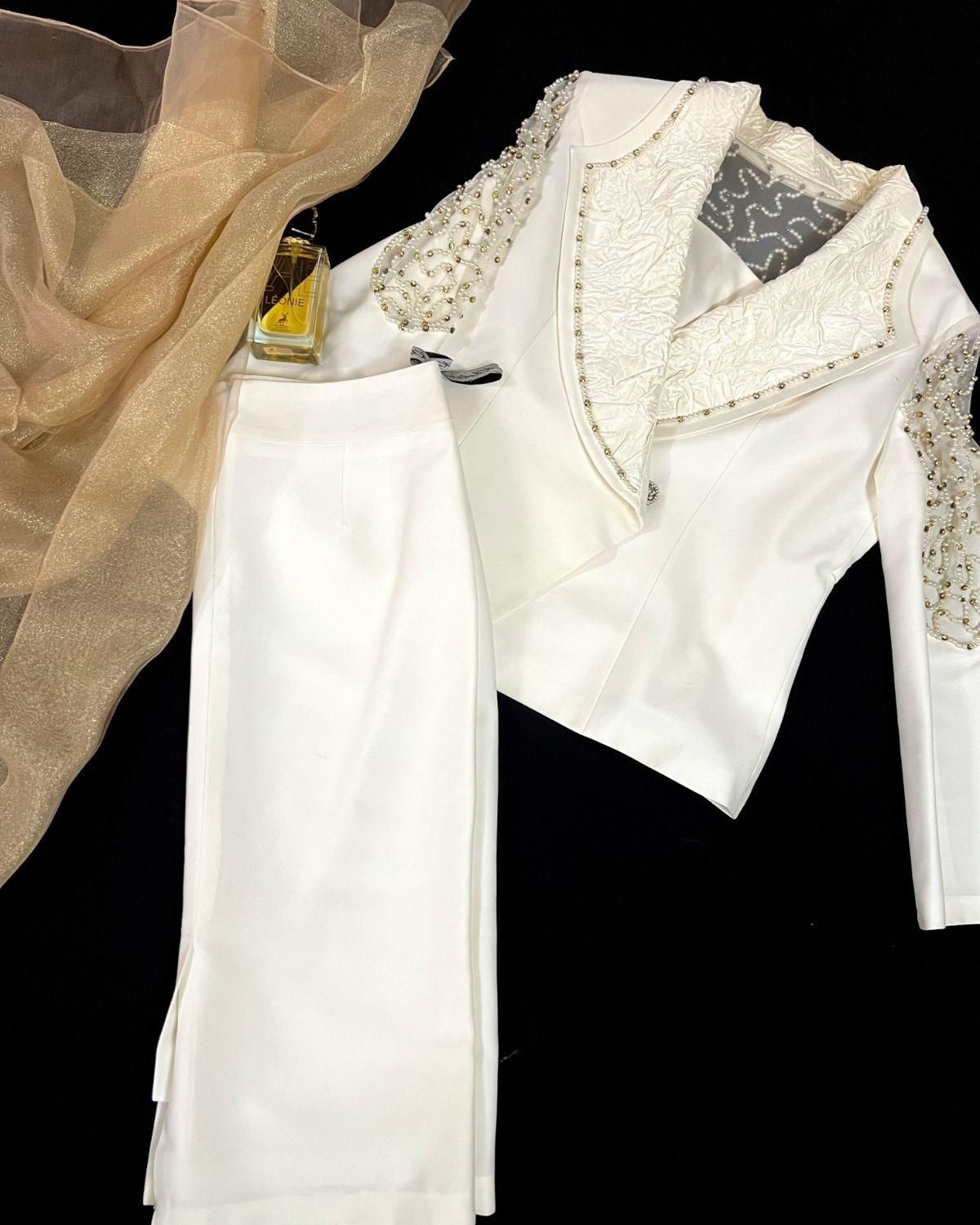 کت ودامن سایز ۴۶ ترک رنگ نباتی|لباس|اراک, |دیوار