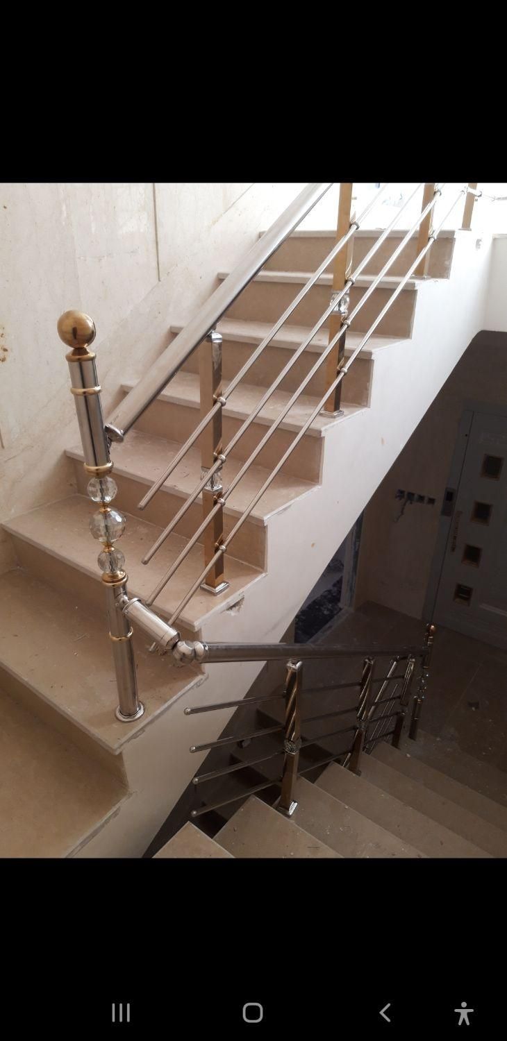 طراحی و ساخت نرده لوکس استیل و چوب|خدمات پیشه و مهارت|شهریار, شهریار|دیوار