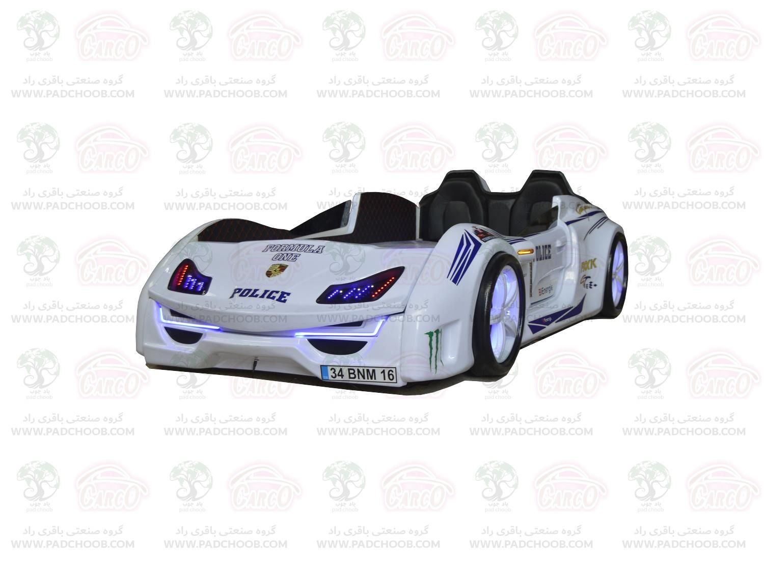 تخت کودک مدل ماشینی پورشه فرمول 1 پادچوب|تخت و سرویس خواب|تهران, آجودانیه|دیوار