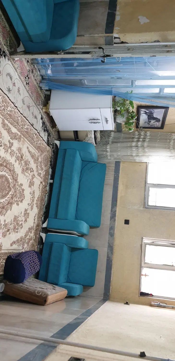 مبلمان راحتی مخمل ترک‌.همراه شال پرده ترک.۴۵۰۰|مبلمان خانگی و میز عسلی|کرمانشاه, |دیوار