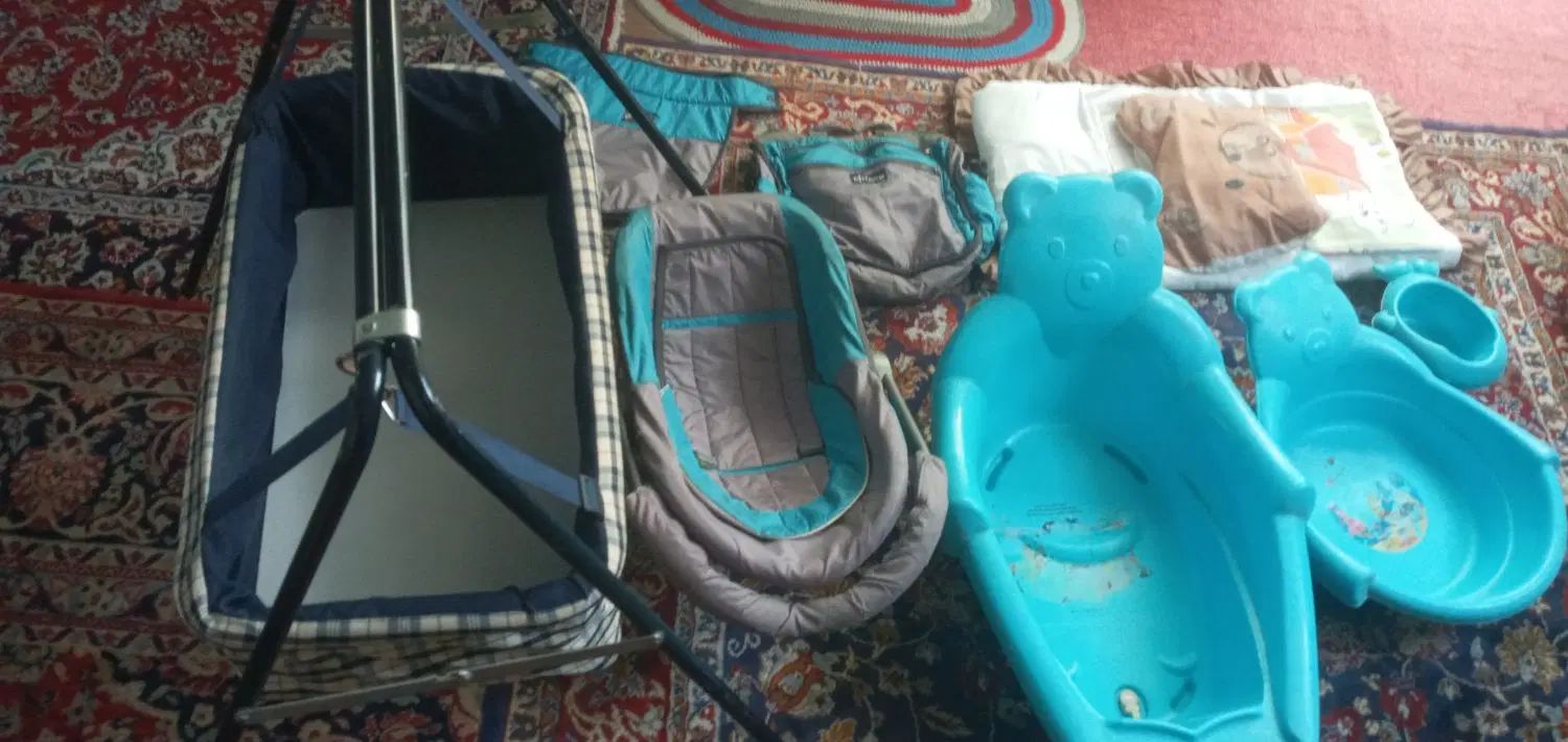وان حمام کریر گهواره ساک ست خواب معاوضه با حیوانات|اسباب و اثاث بچه|اصفهان, حصه شمالی|دیوار