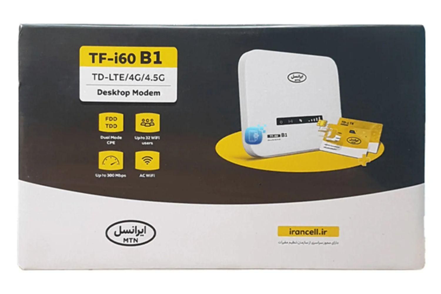 مودم 4G و TD-LTE ایرانسل مدل TF-i60 B1|مودم و تجهیزات شبکه|کرمانشاه, |دیوار