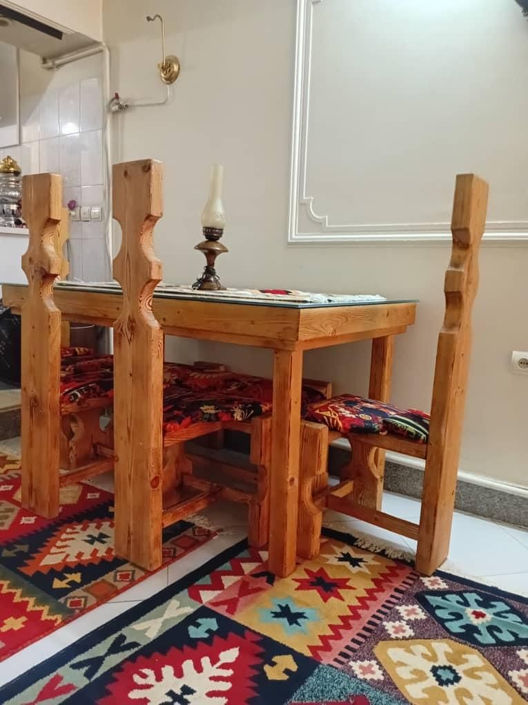 میز ناهار خوری روستیک|میز و صندلی غذاخوری|کرج, منظریه|دیوار