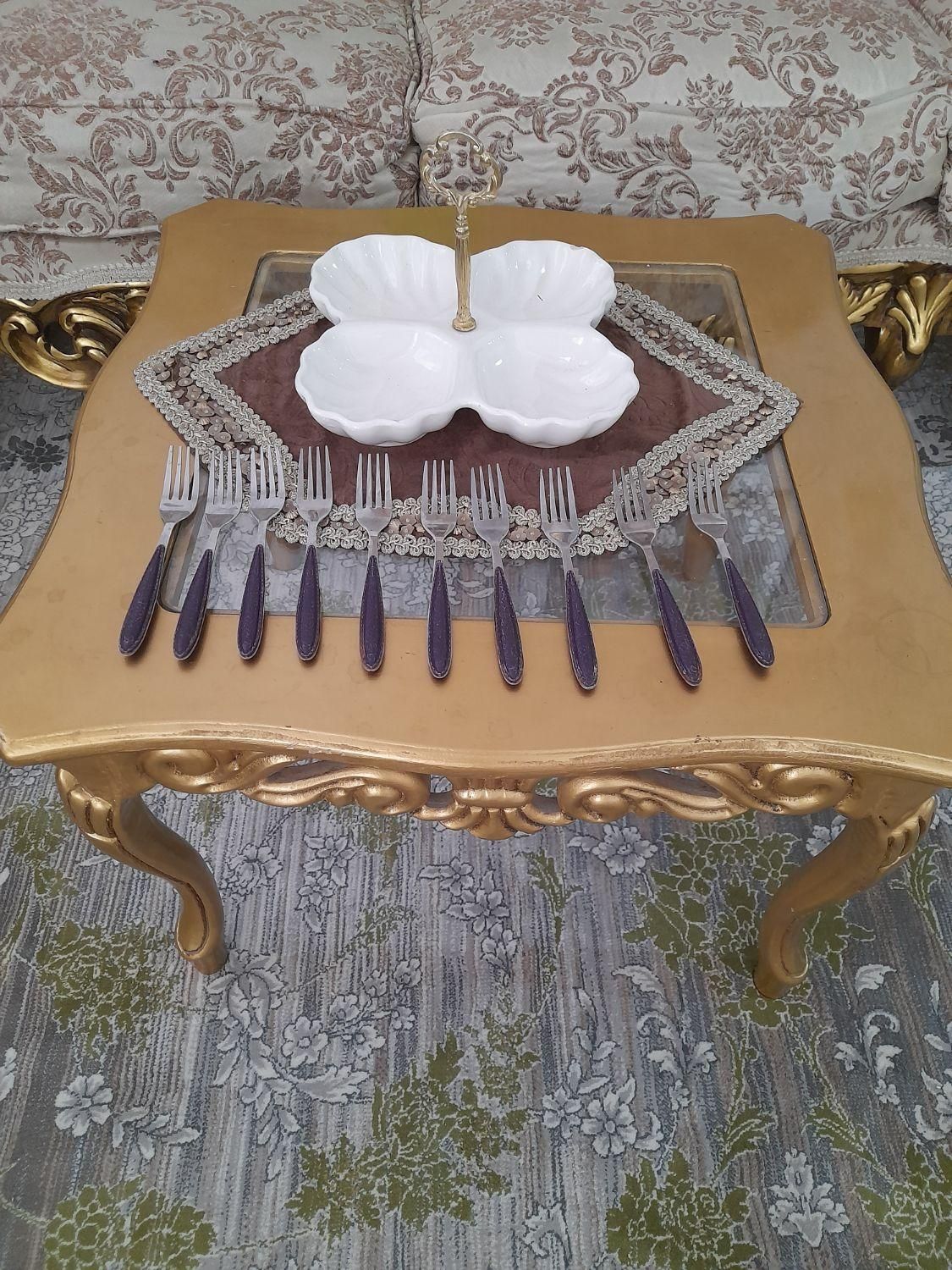 رومیزی چنگال اردوخوری|پرده، رانر، رومیزی|ساوه, |دیوار