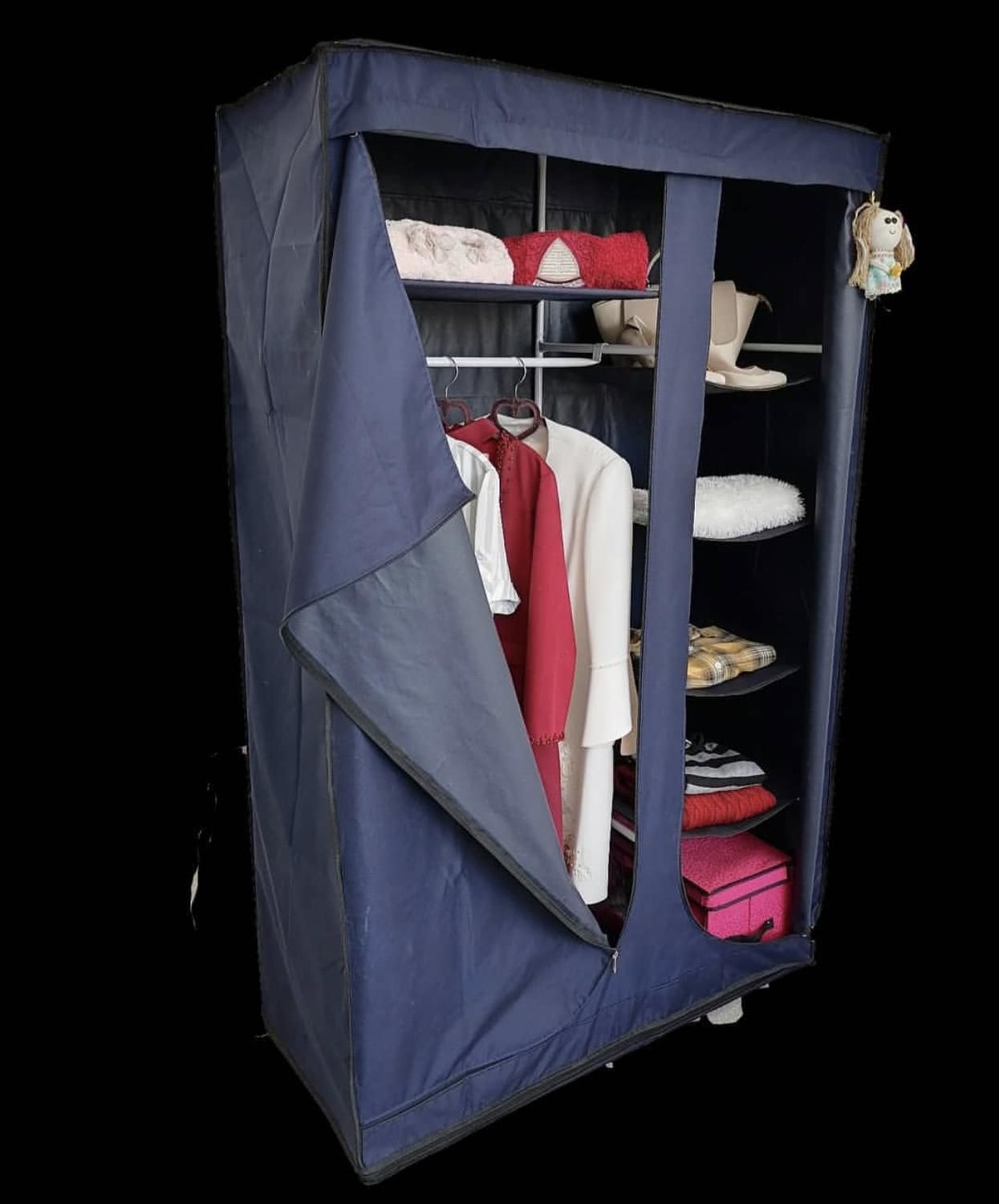 کمد پارچه ای ( برزنتی ) دوقلو|جاکفشی، کمد، دراور|شیراز, سیاه سنگ|دیوار