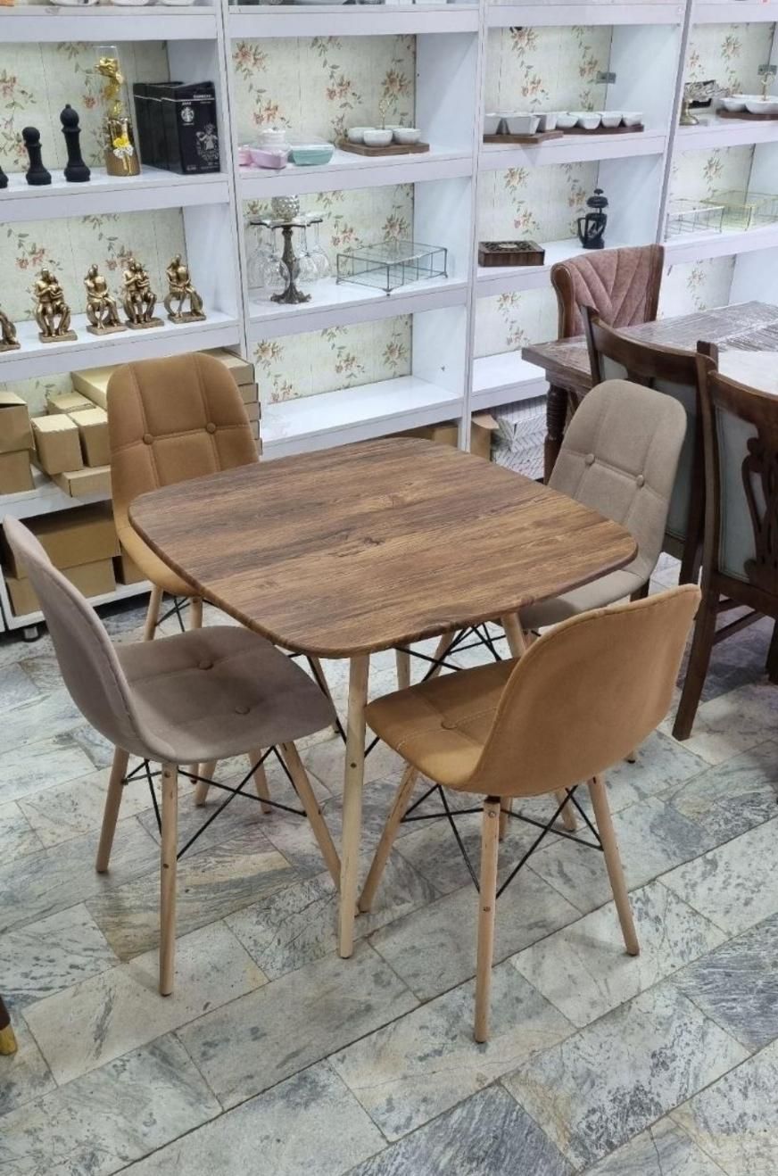 میز نهارخوری پارچه ای پایه راش ناهارخوری|میز و صندلی غذاخوری|کرمانشاه, |دیوار