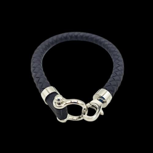 دستبند امگا رابر مشکی با قفل نقره ای کیفیت مستر|بدلیجات|تهران, جنت‌آباد جنوبی|دیوار