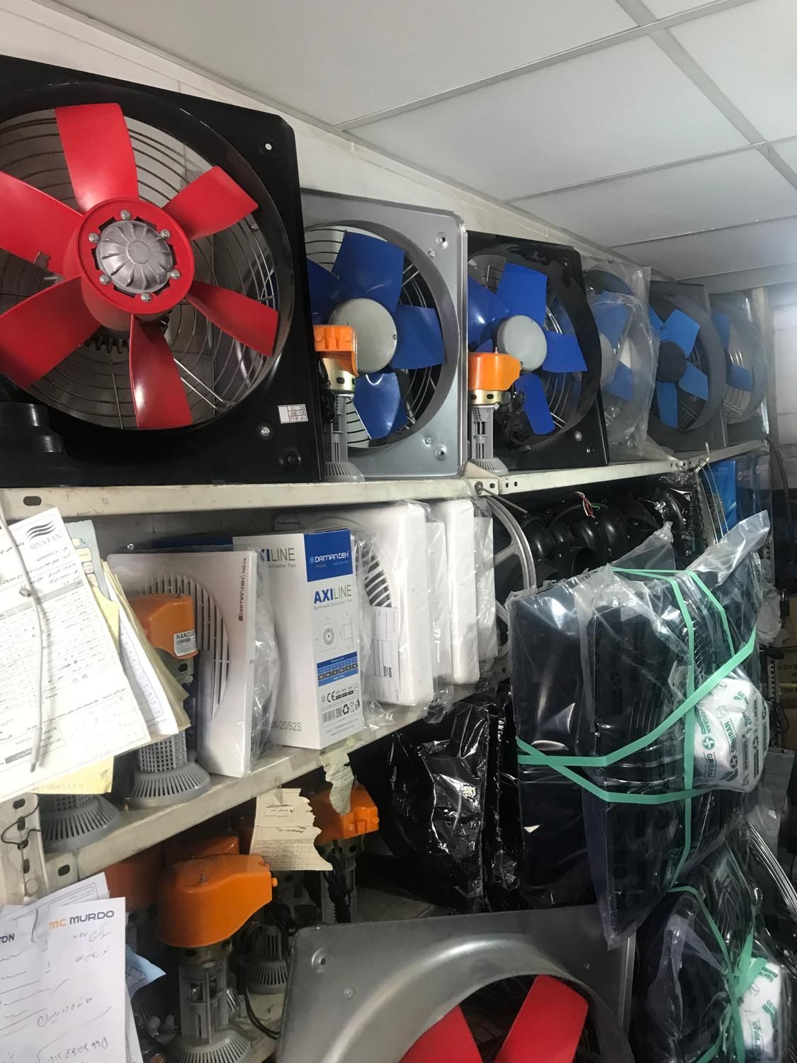 هواکش صنعتی|پنکه و تصفیه‌کنندهٔ هوا|کرج, حصارک بالا|دیوار