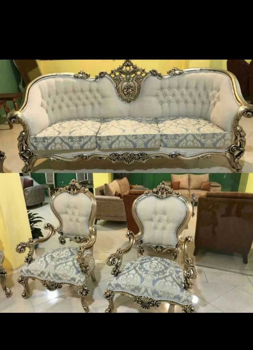 مبل کلاسیک مدل مرجان.مروارید(.تحویل فوری)|مبلمان خانگی و میز عسلی|گلستان (تهران), |دیوار
