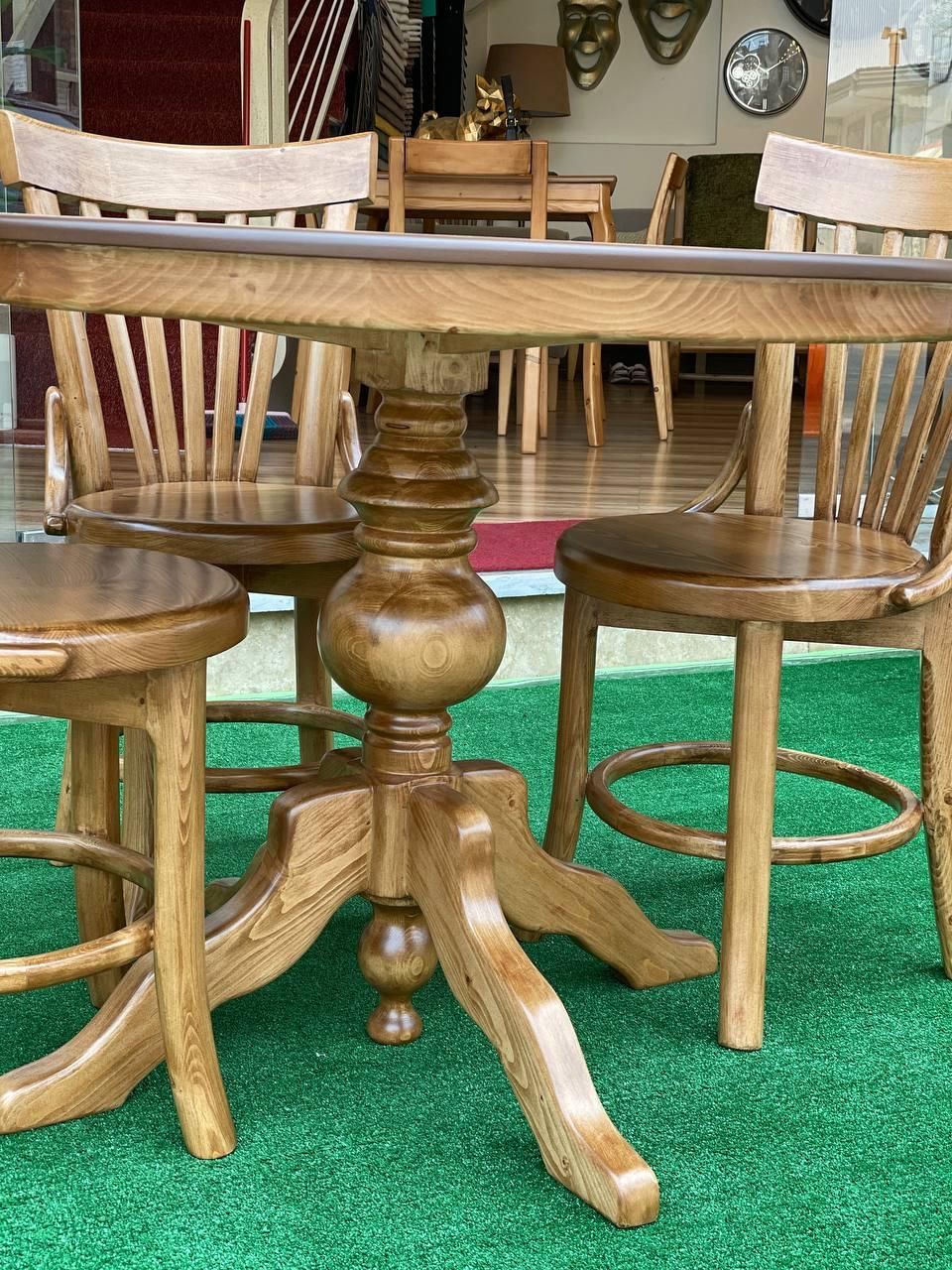 صندلی لهستانی چهار نفره|میز و صندلی غذاخوری|رشت, چله خانه|دیوار