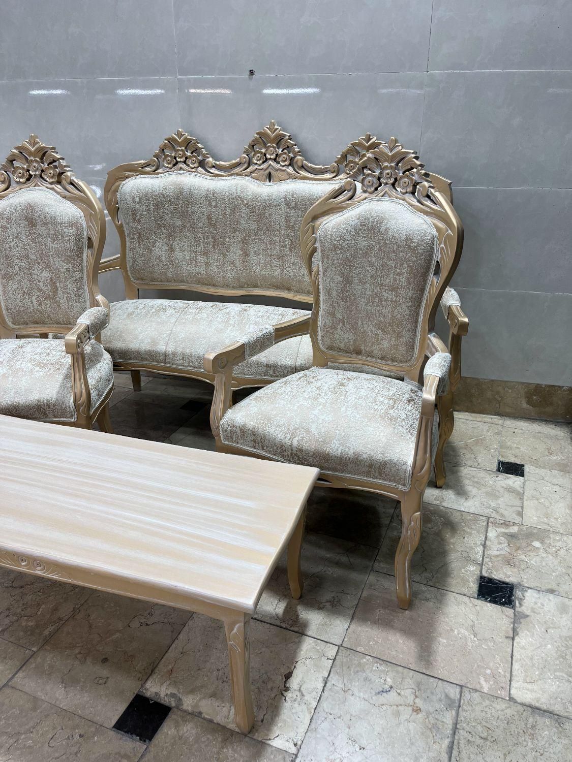 مبلمان کلاسیک چوب راش|مبلمان خانگی و میز عسلی|تهران, نازی‌آباد|دیوار