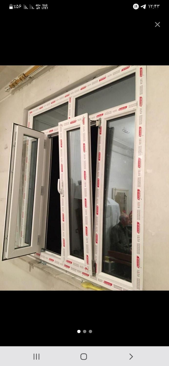 در و پنجره دوجداره پی وی سی upvc|خدمات پیشه و مهارت|قروه, |دیوار
